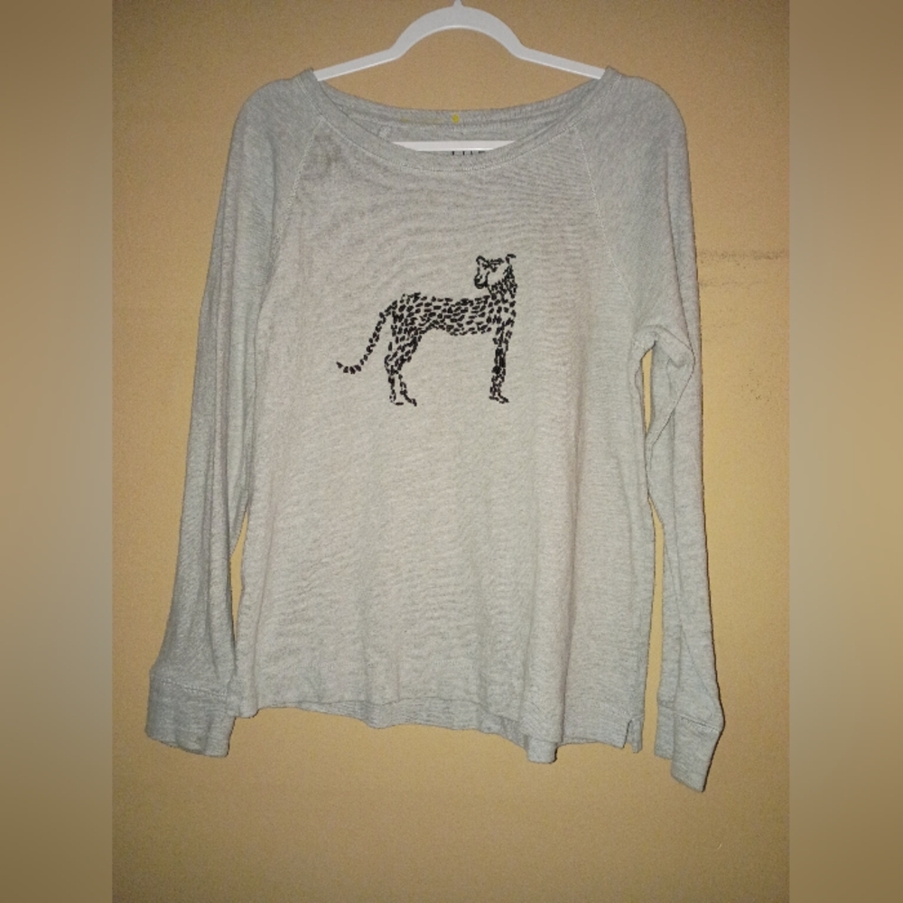 LOFT Gray Long Sleeve Top